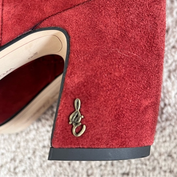 Sam Edelman HAI Knee High Suede Boot Paprika 9.5 - Picture 8 of 10